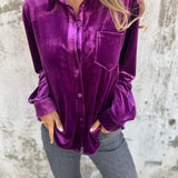 Kaya - Elegant Velvet Blouse