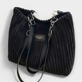 Elegant Corduroy Collection Bag Exclusive Daily Use