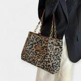 Luxe Leather Animal Print Shoulder Bag Limited Edition