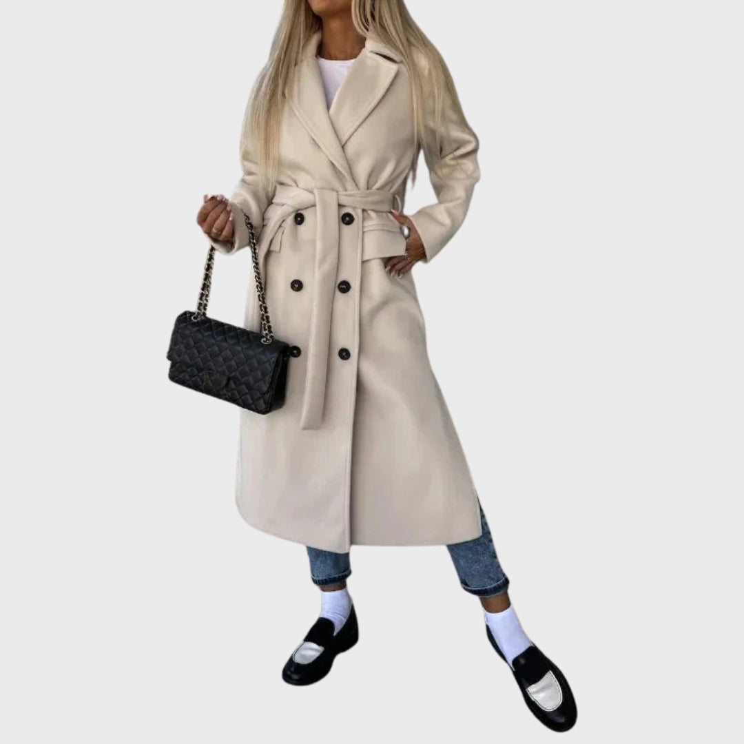 Marianne | Elegant Warm Long Double-Breasted Winter Coat