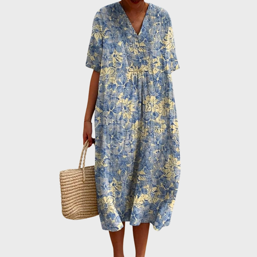 Joanne | Vintage Floral Cotton Dress