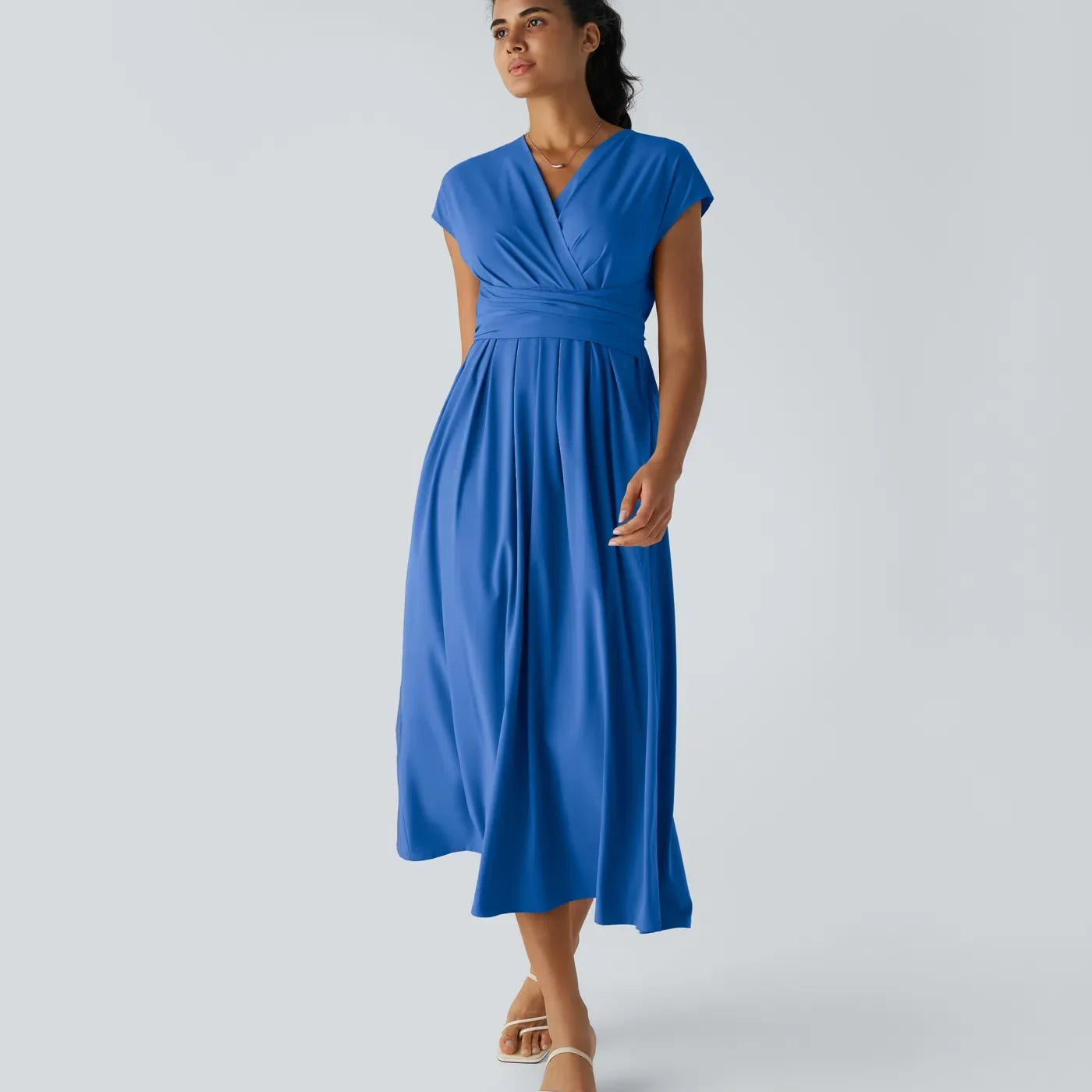 Olivia – Elegant Wrap Dress with High Waist
