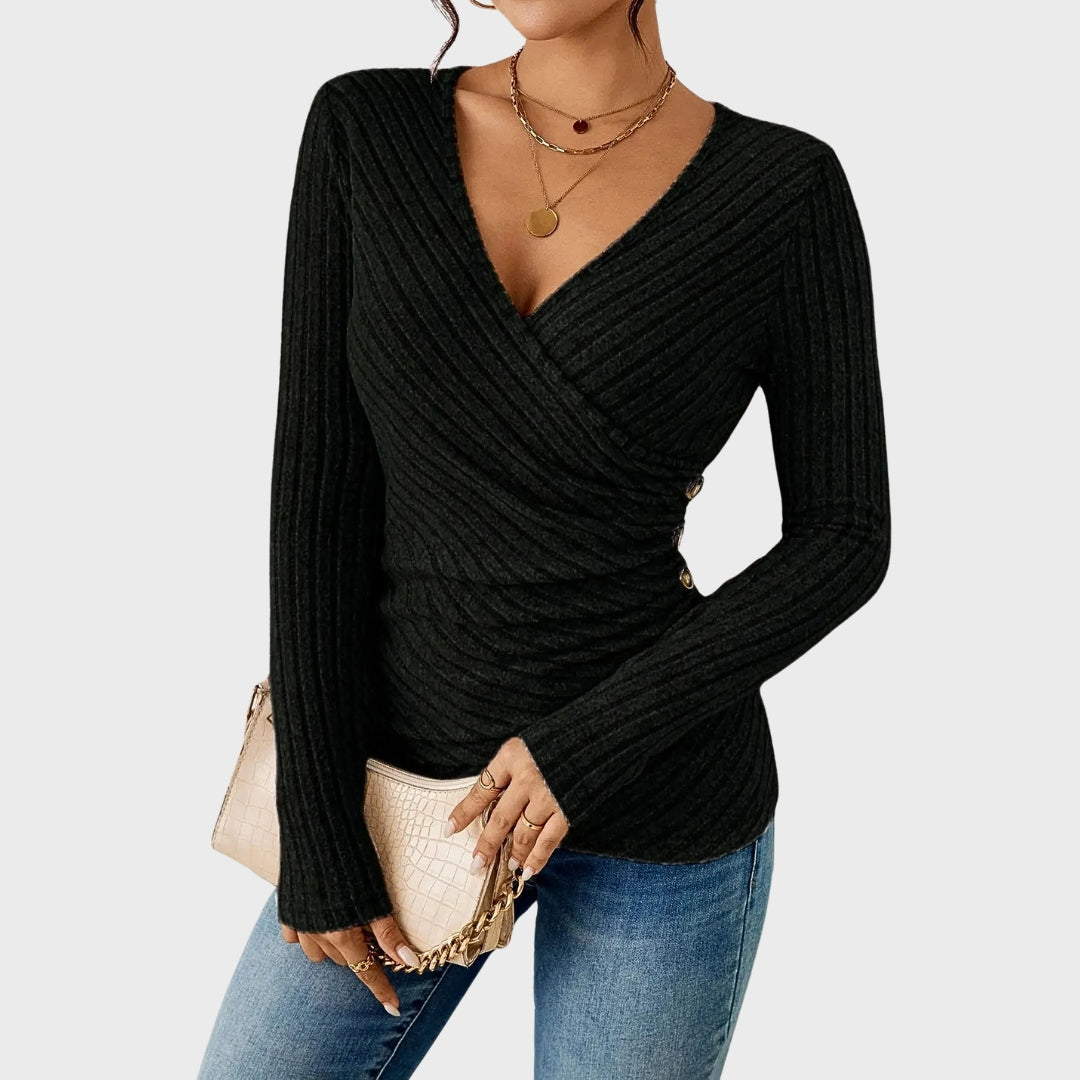 Erin | Autumn Tummy Tucking Long Sleeve Top