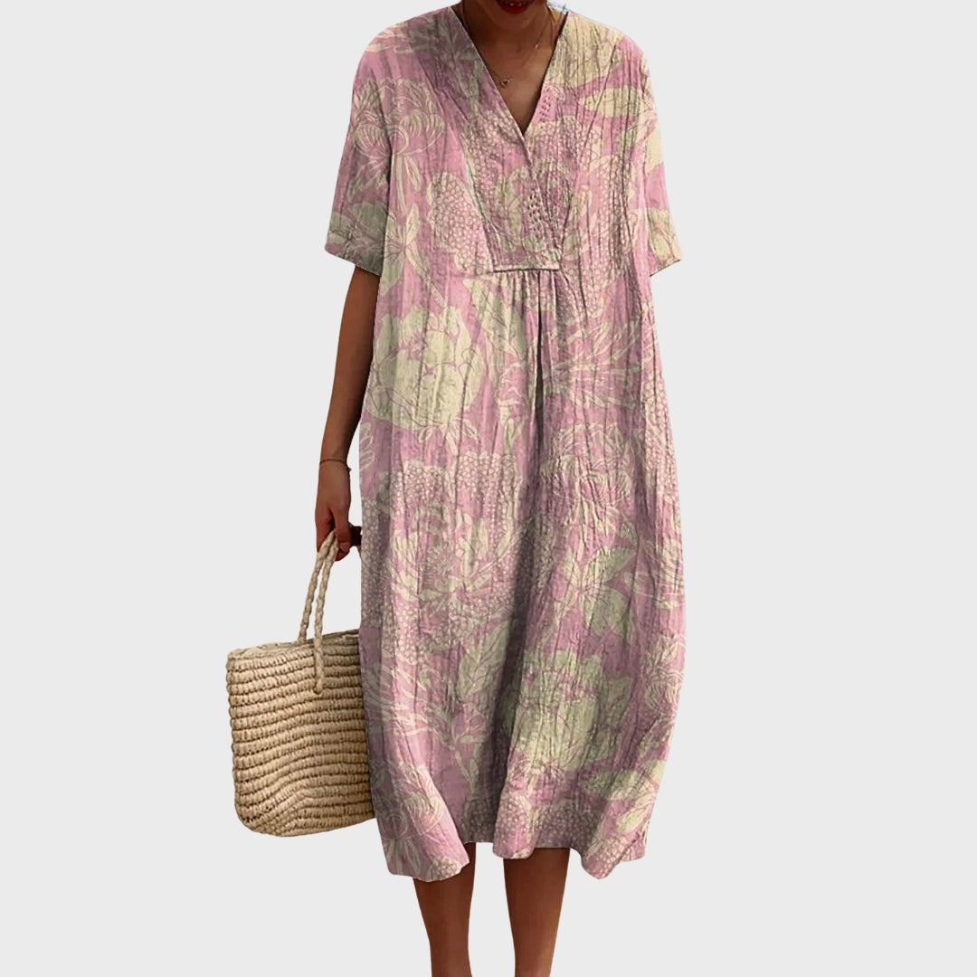 Joanne | Vintage Floral Cotton Dress