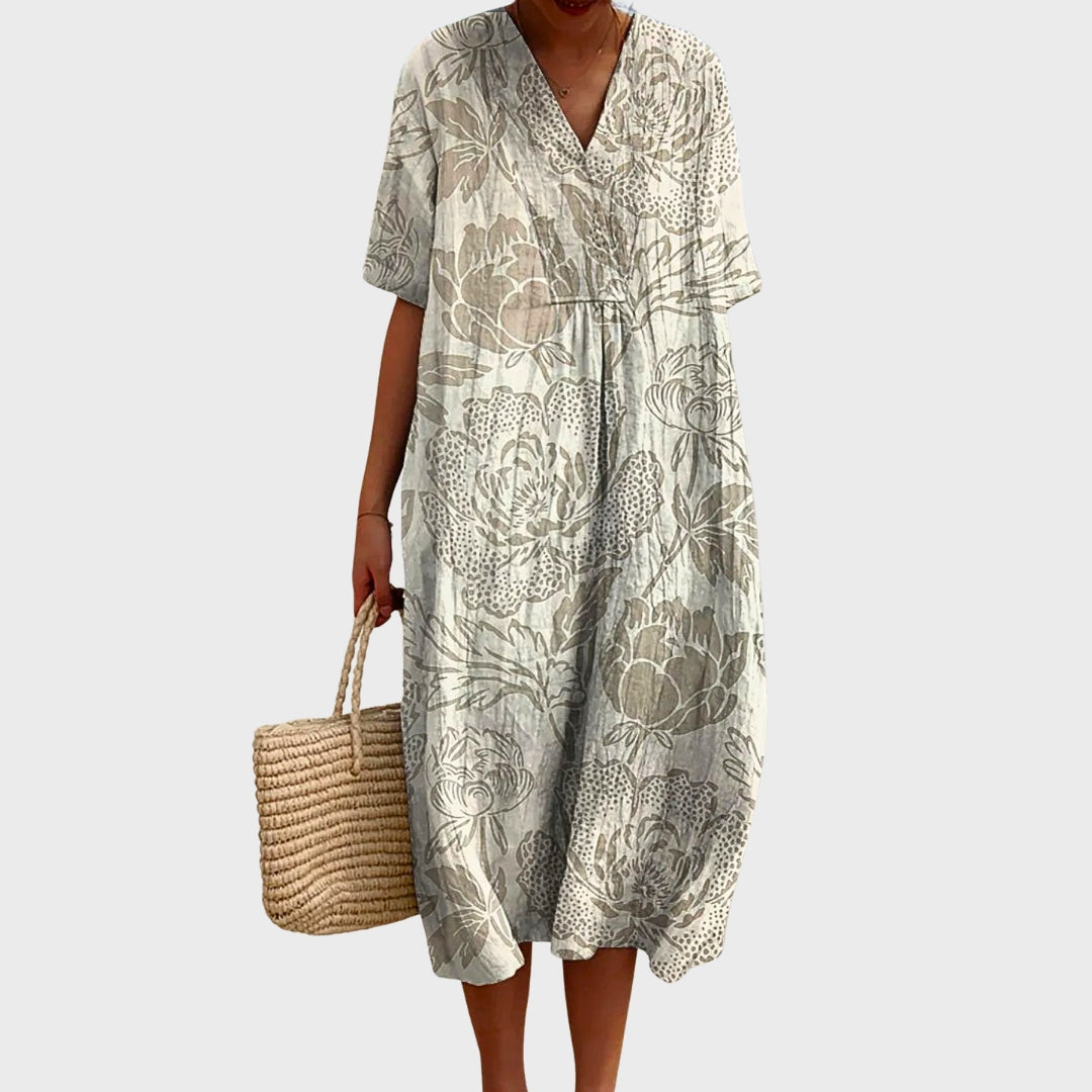 Joanne | Vintage Floral Cotton Dress