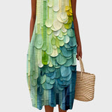 Jane | Contrast Printed Cotton Dress