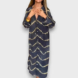 Amelia | Maxi Tie-Dye Dress With Buttons