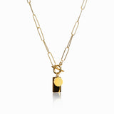 Rectangular Gold Clasp Necklace Heritage Collection