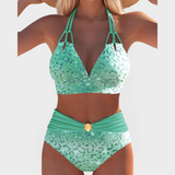 Isla | Glamorous Pastel Leopard Patterned Bikini Collection