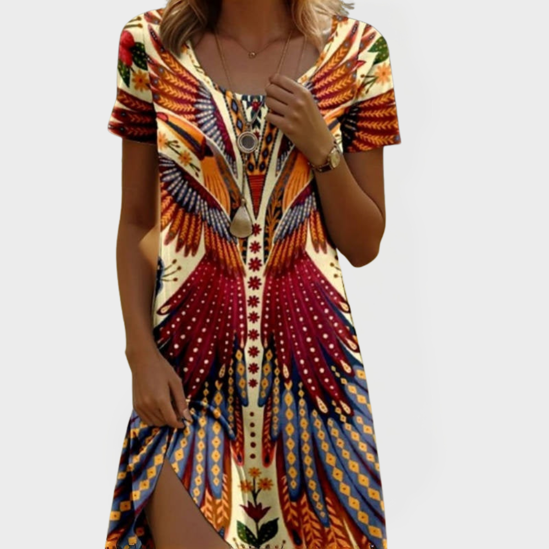 Amelia Charlotte | Vintage Dress With Short Sleeves