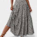 Charlotte Elizabeth Montgomery | Floral Print Midi Skirt