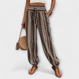 Amelia | Trousers With Ethnographic Folklore Pattern
