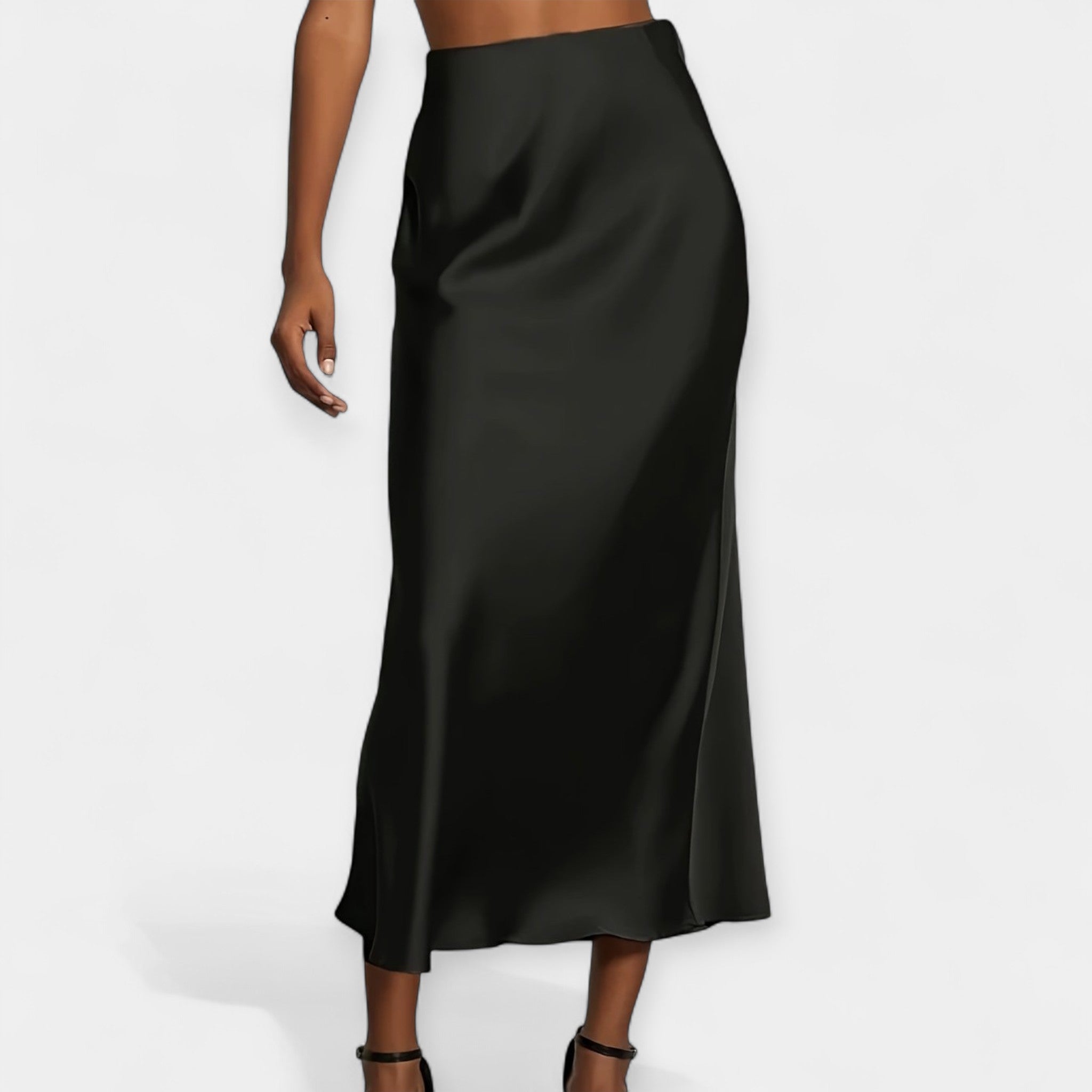Rowan | High Waist Midi Skirt