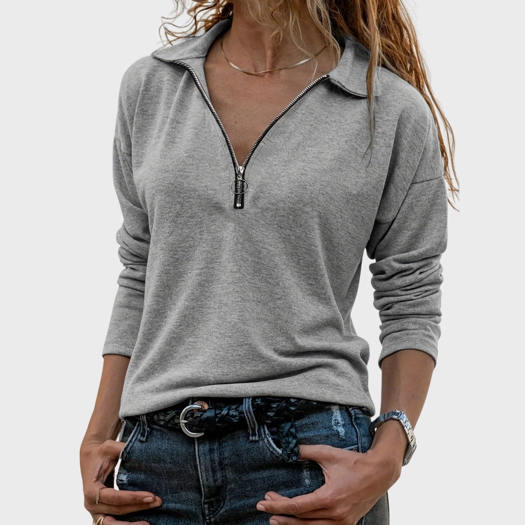 Amelia | Autumn Chic Long-Sleeved Top