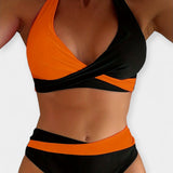 Alex | Luxurious Exquisite Crisscross Neckline Bikini