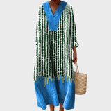 Naomi | Abstract Geometric Cotton Dress