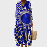 Naomi | Abstract Geometric Cotton Dress