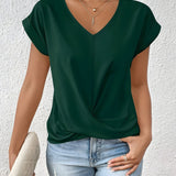 Maia – Twist Front V-Neck Top