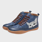 Emma | Autumn Cat-Lovers Leather Boots