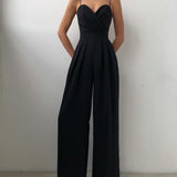 Women's High-Waist Spaghetti Strap Jumpsuit