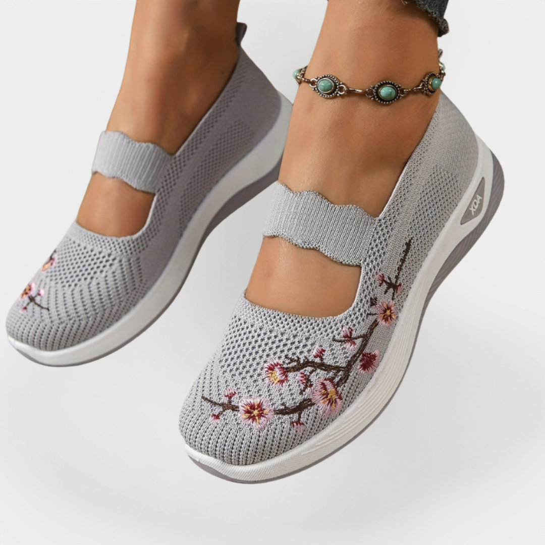 Rowan | Orthopaedic Footwear With Floral Embroidery