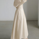 Taliah™ Polo Collar Long Sleeve Dress 