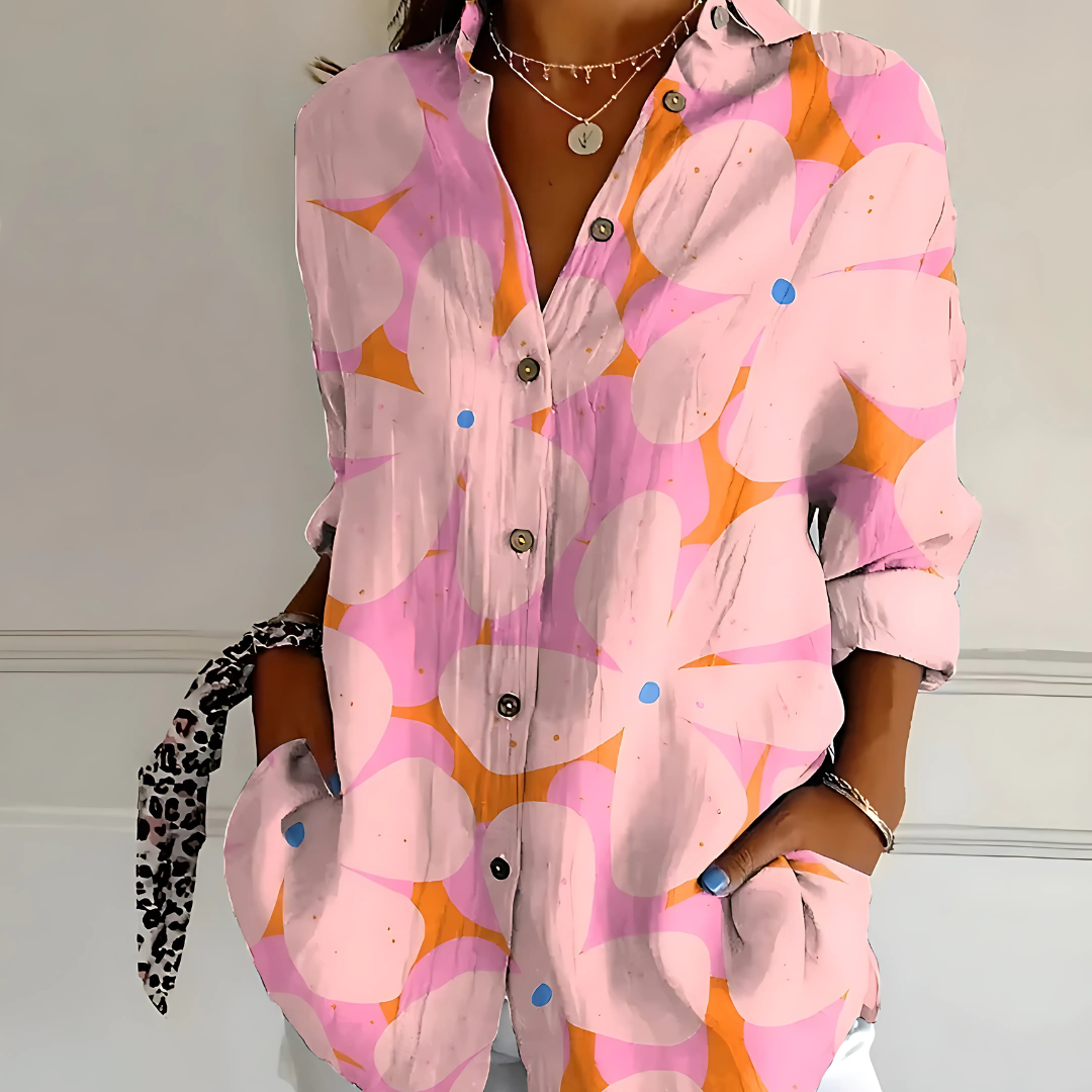 Yllona – Button-Up Relaxed Blouse