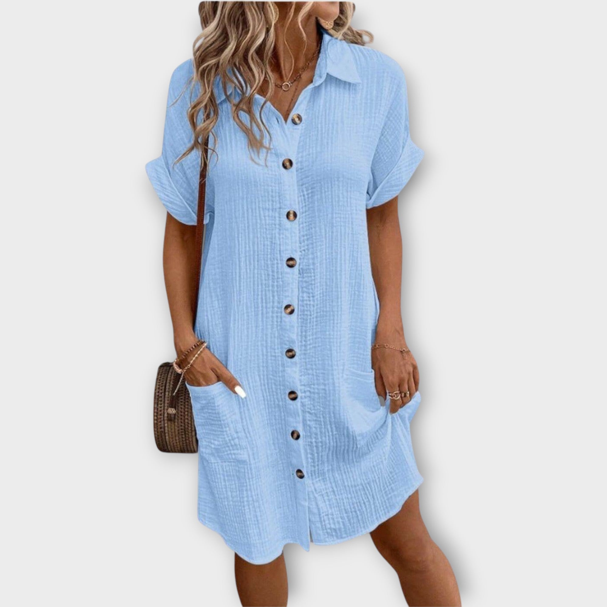 Sydney | Superluxurious Featherweight Summer Shirt Dress