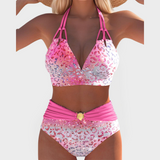 Isla | Glamorous Pastel Leopard Patterned Bikini Collection