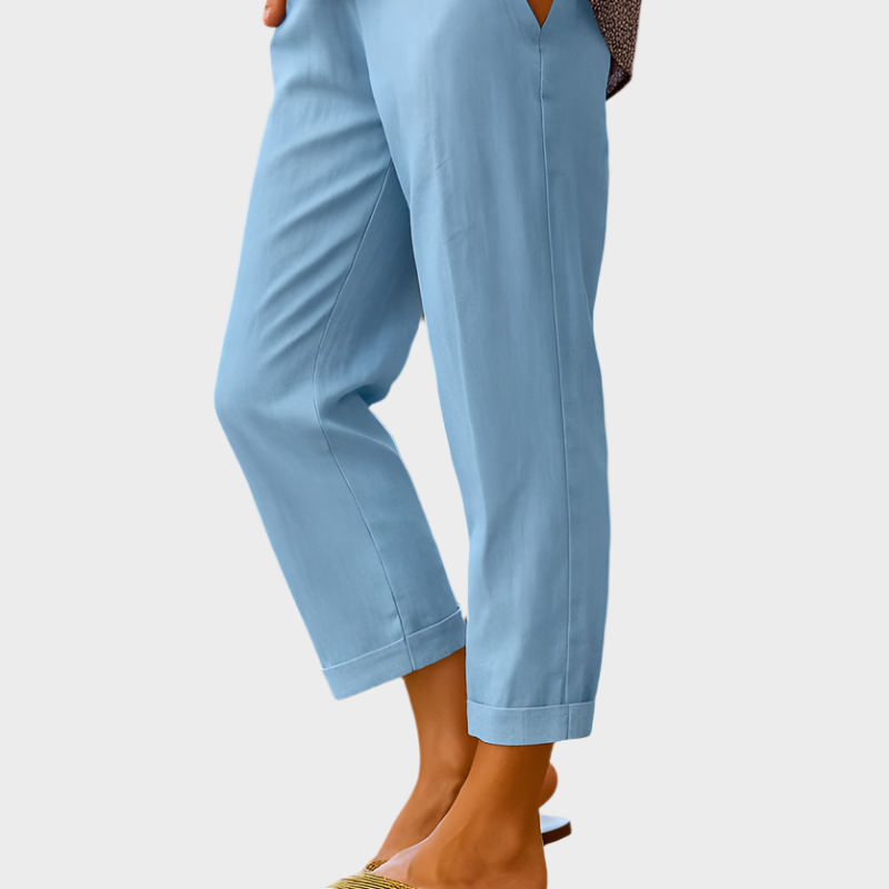 Ainsley | Luxurious Breathable Summer Linen Trousers