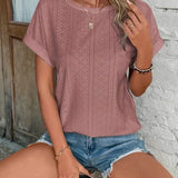 Women's Cotton Broderie Long-Sleeve Blouse