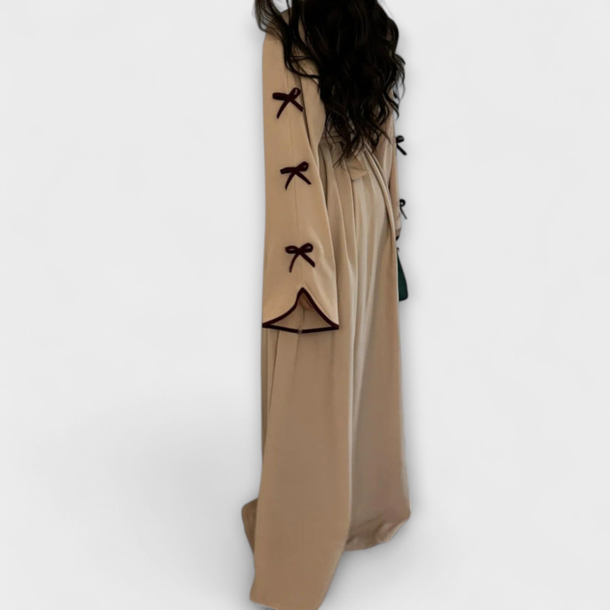 Ainsley | Luxurious Striped Cardigan Dress Ensemble