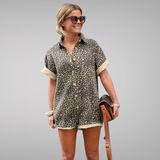 Matilda | Leopard print shirt dress