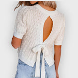 Harriet | Casually Knitted Short Sleeve Top