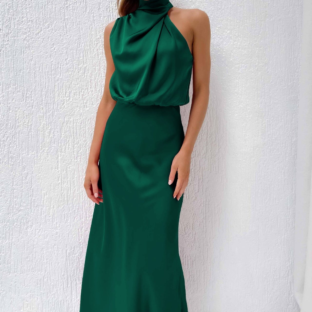 Helena™ Elegant Halter Dress