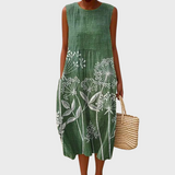 Iris – Floral Cotton Wrap Dress