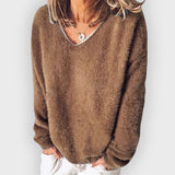 Maryam | V-Neck Sweatshirt – Long Sleeve Casual Style