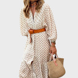 Dixie | Classic Dress With Buttons And Belt