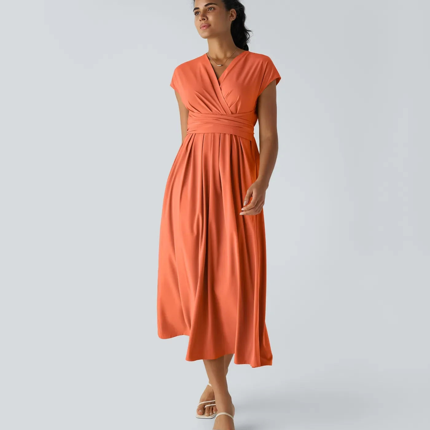Olivia – Elegant Wrap Dress with High Waist