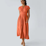 Olivia – Elegant Wrap Dress with High Waist