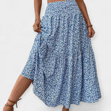 Charlotte Elizabeth Montgomery | Floral Print Midi Skirt