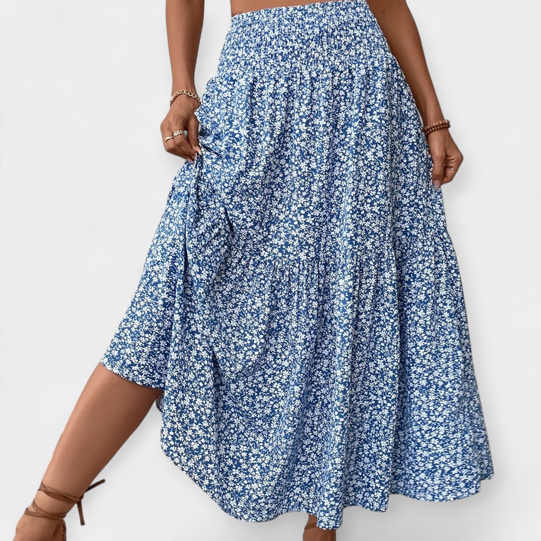 Charlotte Elizabeth Montgomery | Floral Print Midi Skirt
