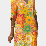 Amelia Rose Grace | Colourful Dress With Floral Pattern
