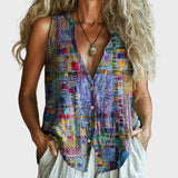 Christabel | Elegant Sleeveless Summer Festival Top