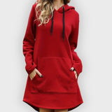 Skye | Hoodie Dress - Hooded with Kangaroo Pocket