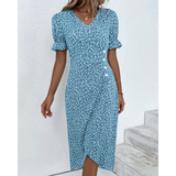 Iliana | Elegant Ladies Midi Split Dress