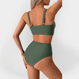 Isabella | High-Waisted Bikini With Bustline Embellishment