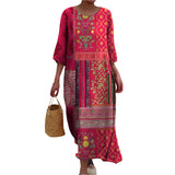 Amelia | Ethnographic Inspired Decorative Maxi Dress