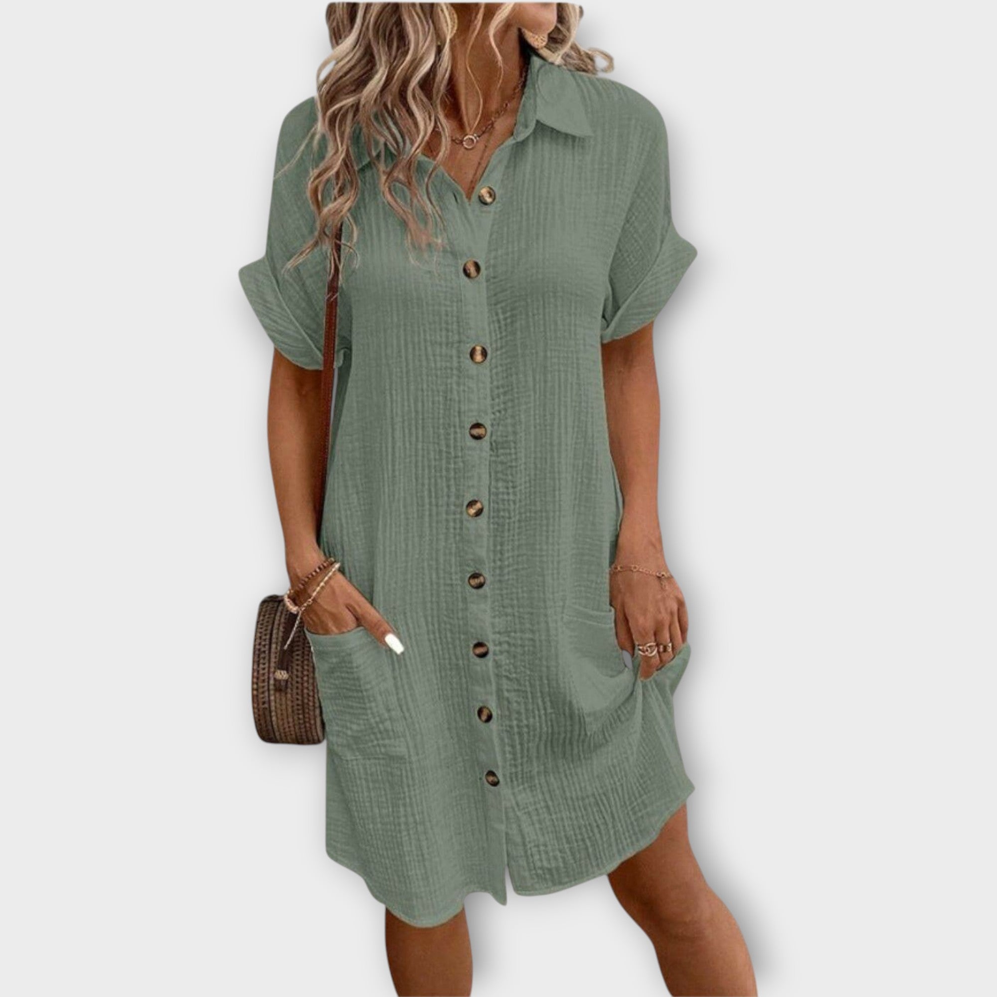 Sydney | Superluxurious Featherweight Summer Shirt Dress