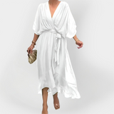 Harrington | Elegant Exquisite Chiffon Dress V-Neck